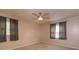 Simple bedroom with neutral walls and window coverings at 8510 Cedar Cove Ct, Orlando, FL 32819