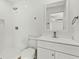 Clean bathroom with white vanity and shower/tub combo at 201 N Edgemon Ave, Winter Springs, FL 32708