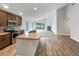 Modern kitchen with stainless steel appliances and an island at 225 Arbuthnot St, Winter Haven, FL 33881