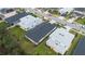 Aerial view showcasing two homes and surrounding landscape at 1020 Lakeside Estates Dr, Apopka, FL 32703