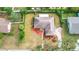 Aerial view of home, showing large yard and location at 1208 Hilltop Dr, Mount Dora, FL 32757