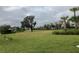 Spacious community park with grassy areas, mature trees, and palm trees at 12128 Illustration Dr, Orlando, FL 32832