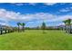 Community dog park with grassy area and palm trees at 12128 Illustration Dr, Orlando, FL 32832