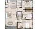 3-bedroom, 2-bath floor plan with open living area at 1784 Coriander Dr, Kissimmee, FL 34759