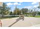 Large backyard with patio and seating at 1855 S Lehigh Dr, Deltona, FL 32738