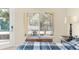Bedroom with sliding door access to the backyard and a view of the pool at 1855 S Lehigh Dr, Deltona, FL 32738