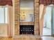 Brick fireplace with decorative metal screen at 2 Escondido Cir # 190, Altamonte Springs, FL 32701