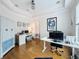 Spacious home office with hardwood floors and large windows at 3301 Buckingham Way, St Cloud, FL 34772