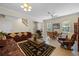 Open living room and dining area with hardwood floors at 4459 Twinview Ln, Orlando, FL 32814