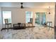 Bright dining area with marble flooring and modern lighting at 4813 Coachmans Dr # 4, Orlando, FL 32812