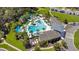 Aerial view of community pool and amenities at 2553 Shanti Dr, Kissimmee, FL 34746