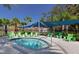 Relaxing spa pool with shaded seating area at 2553 Shanti Dr, Kissimmee, FL 34746