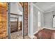 Brick wine cellar with metal gate and arched entryway at 333 N Spaulding Cv, Lake Mary, FL 32746