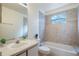 Clean bathroom with tub, shower, and updated vanity at 8709 Rockingham Ter # A, Kissimmee, FL 34747