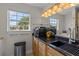 Elegant bathroom with granite countertop and double sinks at 20106 Sunset Landing Ave, Groveland, FL 34736
