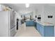 Modern kitchen with stainless steel appliances and island at 2080 Cobblefield Cir, Apopka, FL 32703