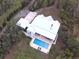 Aerial view of home with pool and detached garage at 2293 Eldorado Ct, St Cloud, FL 34771