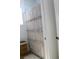 Simple bathroom with shower and ruffled shower curtain at 2293 Eldorado Ct, St Cloud, FL 34771