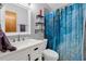 Clean bathroom with walk-in shower and updated vanity at 3007 Fayson Cir, Deltona, FL 32738