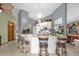 Kitchen with breakfast bar and dark brown stools at 3007 Fayson Cir, Deltona, FL 32738