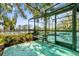Relaxing screened pool area with lake view at 3007 Fayson Cir, Deltona, FL 32738