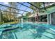Large screened-in pool with spa at 3007 Fayson Cir, Deltona, FL 32738