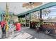 Cozy screened porch with ample space for plants and relaxation at 3007 Fayson Cir, Deltona, FL 32738