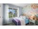 bedroom with mermaid wall mural at 463 Taylor Groves Dr, Lake Wales, FL 33853