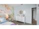 bedroom with mermaid mural and dresser at 463 Taylor Groves Dr, Lake Wales, FL 33853