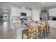 Kitchen island with seating for three and a large countertop at 463 Taylor Groves Dr, Lake Wales, FL 33853