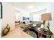 Cozy living room with sectional sofa, coffee table, and flat-screen TV at 4027 Oakrise Loop, Davenport, FL 33837