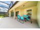 Outdoor patio with seating area and access to pool at 4027 Oakrise Loop, Davenport, FL 33837