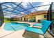 Inviting kidney-shaped pool with screened enclosure at 4027 Oakrise Loop, Davenport, FL 33837
