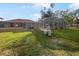 Spacious backyard with screened pool and lush lawn at 5933 Bible Camp Rd, Groveland, FL 34736