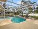 Inviting screened pool with spacious deck at 5933 Bible Camp Rd, Groveland, FL 34736