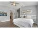 Bright bedroom with king-size bed and access to bathroom at 1473 Broken Oak Dr # C, Winter Garden, FL 34787