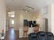 Modern kitchen with white cabinetry and breakfast bar at 7947 Golden Pond Cir, Kissimmee, FL 34747