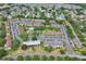 Aerial view of community complex and surrounding neighborhood at 600 Northern Way # 1608, Winter Springs, FL 32708