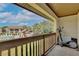 Private balcony with pool view and room for exercise equipment at 600 Northern Way # 1608, Winter Springs, FL 32708