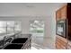 Kitchen with granite counters and view of backyard at 12755 Oulton Cir, Orlando, FL 32832