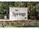 The Springs community entrance sign at 203 Red Bud Ln, Longwood, FL 32779
