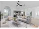 Bright and airy living room with an open floor plan and modern furniture at 3149 Bear Path, Kissimmee, FL 34746