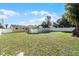 Spacious backyard with above ground pool and fence at 36 Marigold Ln, Debary, FL 32713