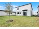 Backyard with grassy area and a tree at 4932 Mainsail St, Haines City, FL 33844