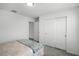Simple bedroom with a double bed and closet at 4932 Mainsail St, Haines City, FL 33844