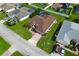 Property view showing house, pool, and surrounding neighborhood at 344 Barbera Dr, Davenport, FL 33897