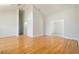 Hardwood floor living room with high ceilings and open concept at 10181 Sw 46 Ct, Ocala, FL 34476