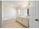 Bathroom with double vanity and garden tub at 10181 Sw 46 Ct, Ocala, FL 34476