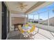 Screened patio with seating and backyard views at 17846 Se 125Th Cir, Summerfield, FL 34491