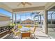 Relaxing screened patio with seating and backyard views at 17846 Se 125Th Cir, Summerfield, FL 34491